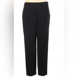 ST. JOHN Flat Front Black Pant M